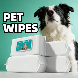 alcohol free pet wipes for dogs & cats, 80 pcs fragrance free grooming wipes for cleaning & deodorizing