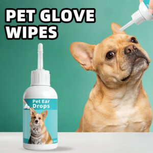 serui 60ml pet ear drops | gentle ear cleaner for dogs & cats, wax removal & odor control