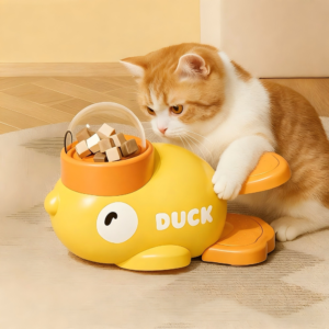 dog & cat treat dispenser toy – slow feeder puzzle for smarter play & healthy eating